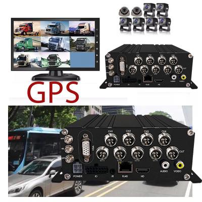 China Quick Customization Mini Channels Mobile For Big Vehicles Touch Screen 360 Degree All In One All In One Tf Card 4Ch Ai Mdvr ST9808-H for sale