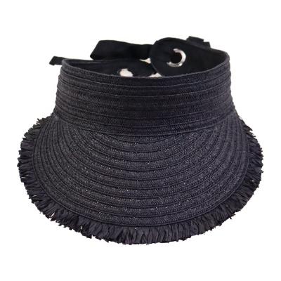 China Summer Nature Striped Simple Custom Beach Straw Hat For Women Simple Classic for sale