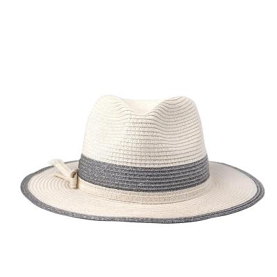 China Wholesale Double Color Image Summer Panama Straw Hat For Women And Paper Men for sale