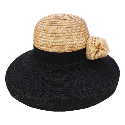 China Wholesale Court Style Lady Wheat- Straw Hat Summer Character for sale