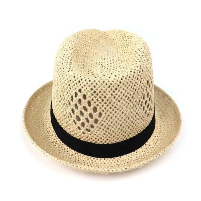 China Adults Summer Sunproof Dobby Ribbon Wholesale Female Paper Straw Hats for sale