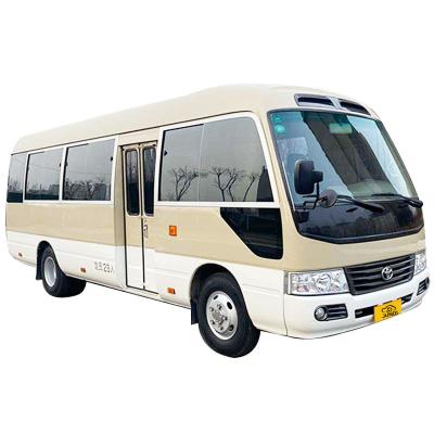 China Sistema mecánico de frenado Automóvil de gasolina usado 19 20 asientos Toyota Coaster Bus en venta