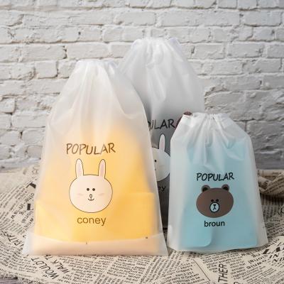 China Recyclable Wholesale Custom Frosted Zipper Dust Plastic Bags For Clothes Packaging With Your Logo for sale