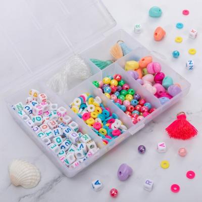 China Wholesale Promotion Gift Clay Heishi Spacer Acrylic Letter Beads Tassel Charms For Diy Jewelry Kit Bracelets Necklaces for sale