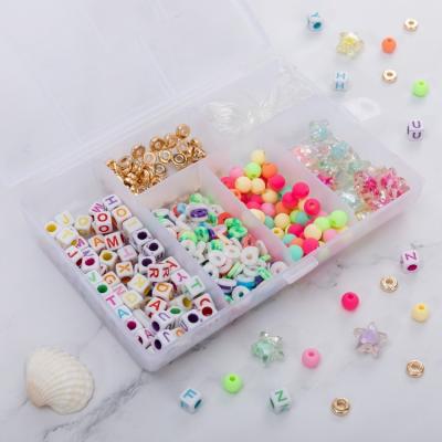 China Promotion Gift Wholesale Price Multi Style Letter Acrylic Flat Colorful Beads For Jewelry Making for sale