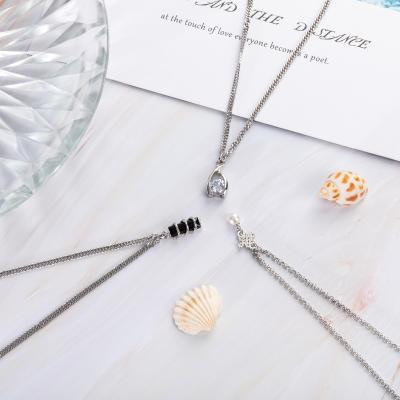 China Stainless Steel Box Necklace DIY Multi Size Multi Color J0305 for sale