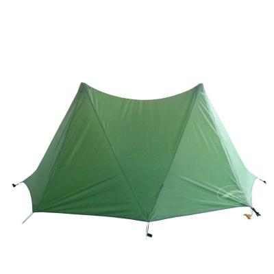 China Camouflage / Field Game OEM / ODM Customized Double Pole Trekking Tent 20D R/S Ultralight Nylon Silicone 1-Side 1-Side Polyurethane Treatment for sale