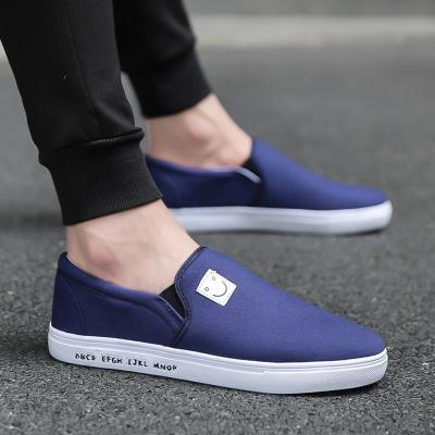 China Fashion \ Hot Selling Black Canvas Comfortable \ Durable Shoes Men Canvas Shoes For Models Of Business Canvas Shoes New for sale