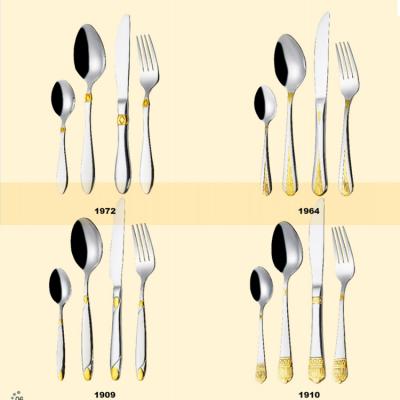 Китай Viable Kitchen Flatware Hotel Flatware Luxury Flatware Set Wedding Knife Fork Spoon Stainless Steel Silver Cutlery продается