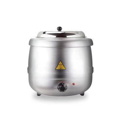 China Commercial Electric Soup Heater Stainless Steel Soup Warmer Kettle 10L Soup Warmer for Buffet zu verkaufen