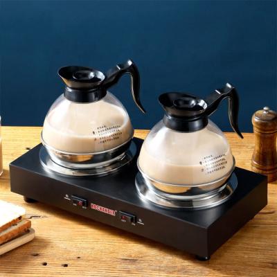 China 2021 New Launch Stainless Steel Hotel Buffet Coffee Pot Double Heater Flask Warmer Plate Coffee Heater Te koop