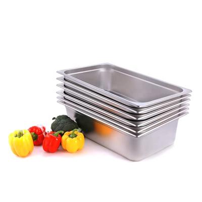 China Hotel Buffet Food Equipment Stainless Steel Normal Food Filters Gastronorm Containers Deep Food Containers en venta