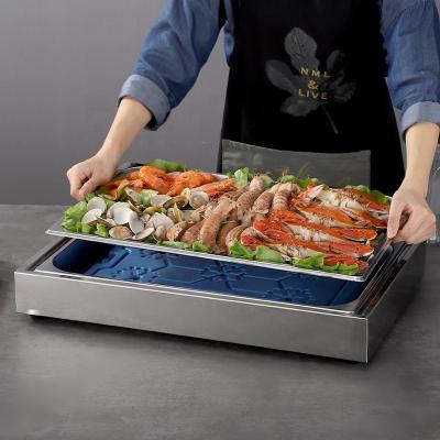 China Mini Modern Commercial Sushi Bar Display Buffet Desgin Chiller Fridge en venta