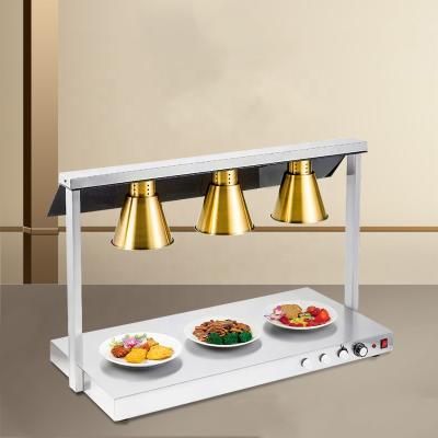 中国 Commercial Kitchen Ware Commercial French Fries Heating Light Countertop Heating Fast Food Display Heater Lamp 販売のため