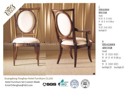 China Classic Hotel Dining Chairs Round Back Wooden Louis Dining Chairs for sale