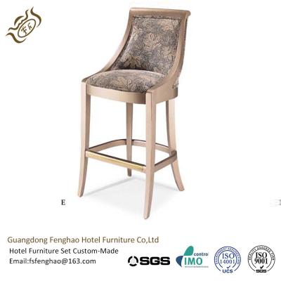 China Contemporary Hotel Bar Stools Counter Wooden Swivel Bar Stools With Backs for sale