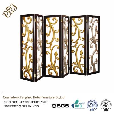 China Ss Decorative Perforated Freestanding Room Divider For Hotel Lobby for sale