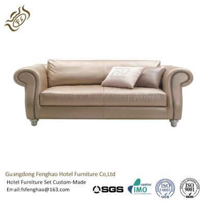 China Modernes Creme PU-Ledercouch-Ecken-Sofa stellten/Leder-Schnittsofa ein zu verkaufen