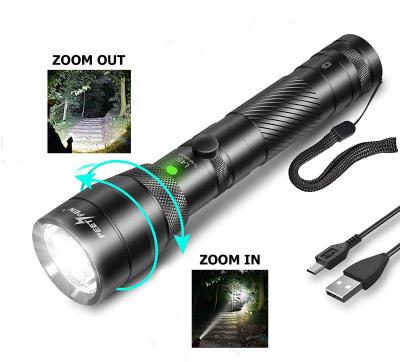 China Tactical Linterna Rechargeable Usb Rechargeable Taschen Powerful Aluminum Torch Light Peetpen L45 Buzz Emergency Lamp Led Flashlight for sale