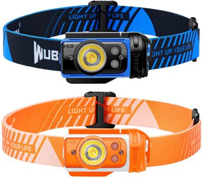 China Cheap Wuben H3 Outdoor Adjustable Mining Head Lamp 360 Running AAA Battery LED Headlights for sale