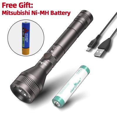 China Emergency Small USB Rechargeable Led Flashlight AAA 800 Battery High Lumens Waterproof Bright EDC Torch for sale