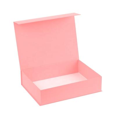 China Custom Handmade Logo Free Design Pink Gift Box Cardboard Paper Wedding Gift Box Packaging With Insert Gift Box for sale