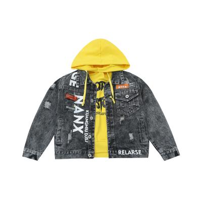 China Factory Price Charming Autumn Spring Boy Denim Coats Breathable Durable Kid Casual Clothes for sale