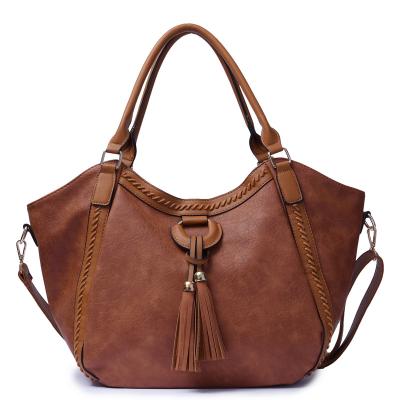 China High Quality Designer Fashion Trendy Women Shoulder Bag Luxury PU Leather Large Capacity for sale