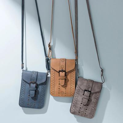 China Adjustable Straps Fashion Ladies Casual Cross Body Handbags Cell Phone Sling Bag for sale