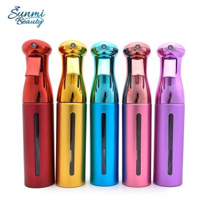 China Wholesale Customization 300ml Pet Hair Care Refillable Water Bottle With Pump, Capacity Clear Window Spray Luxury Water Bottle for sale