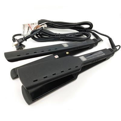 China Best Safety Professional Frosted Black Electric Steam Flat Iron Hair Straightener for sale