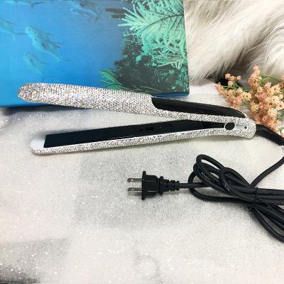 China Outdoor Hair Straighten OEM Factory Bling Flat Iron Heating Plate Hair Straightener for sale