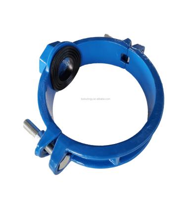 China Water Pipeline OEM Services Tube Flange PVC Pipe Fitting Saddle Clamp for sale