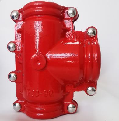 China Water Line Pipe Red Leak Repair Clamp Quick Fittings Y Tee Quick and easy way to connect a leaky pipe for sale