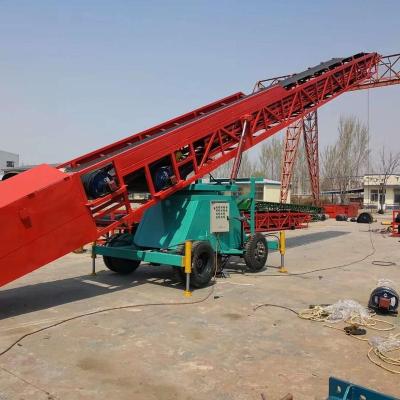 China Heat resistant adopt high quality multifunctional telescopic seed grain barging belt conveyor for sale