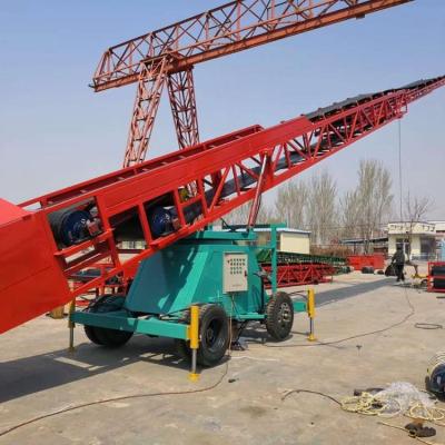 China Heat Resistant Moving Direction Telescopic Manganese Steel Conveyor Grain Conveyor for sale