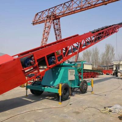 China China Heat Resistant Cheap Direct Hydraulic Steering Mobile Telescopic Conveyor Belt for sale