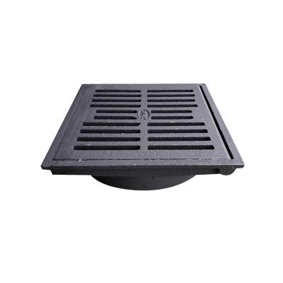 China Malleable Filter Cast Iron Storm Drain Sewer Grill Grille Covered Frame for sale