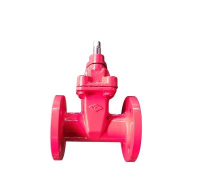 China General PN16 DN100 Cast Iron Soft Sealing Rubber Seat Malleable Resilient Water Gate Valve for sale