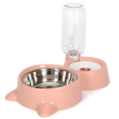 China Automatic Pet Bowl Wholesale Dispenser Automatic Drinking Water Food Making Pet Feeder for sale