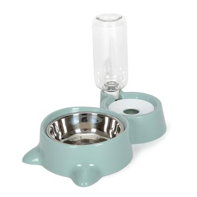 China Automatic Pet Bowl Wholesale Dispenser Automatic Drinking Water Food Making Pet Feeder for sale