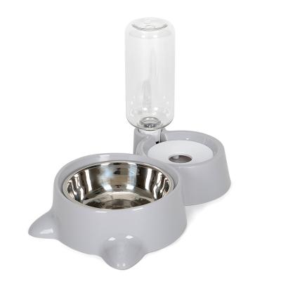 China Automatic Pet Bowl Wholesale Dispenser Automatic Drinking Water Food Making Pet Feeder for sale