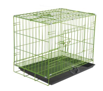 China Breathable Multiple Sizes Metal Collapsible Collapsible Dog Cage for sale