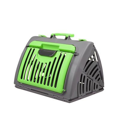 China Sustainable Dog Supplies Double Door Kennel Pet Travel Cage Portable Plastic Pet Cages , Carriers for sale