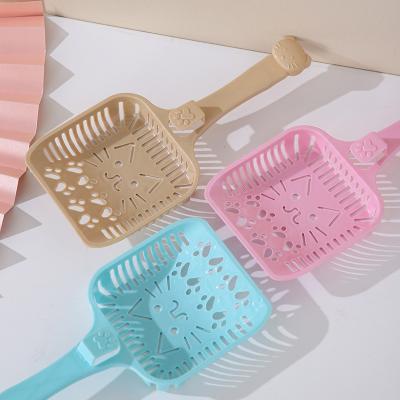 China Viable Supply Cheap Plastic Pet Cat Litter Shovel Cleaning Scoop for sale