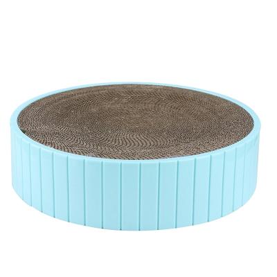 China High Quality Viable Cat House Round Scratcher Recyclable Pet Toys Wrinkled Cat Scratcher for sale