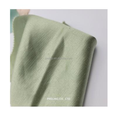 China Eco-Friendly Organic Silk Cotton176GSM Woven Satin 68%Hemp 32% Moisture-absorbent For Shirt Blouse Sleeping for sale