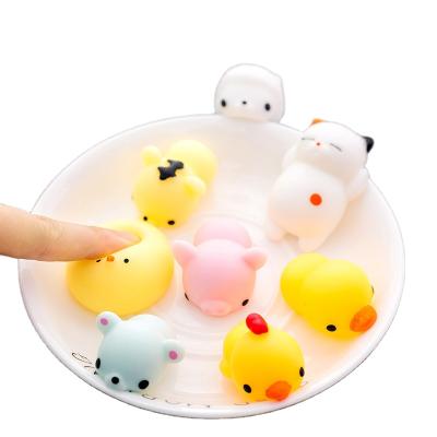 China Hot sale cartoon toy t ik Toy Unpack cute animal k 2021 3D toy animal squishy toys reduce pressure for sale