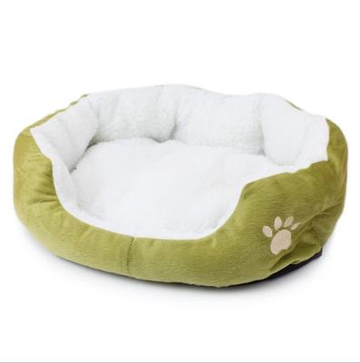 China Soft Material Warming Fleece Mat Kennel For Cat Puppy Dog Baskets Nest Viable Bed Winter Dog House for sale