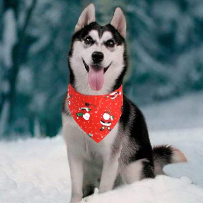 China Wholesale Custom Dog Bandanas Large Padded Pet Bandana Christmas Dog Bandana for sale